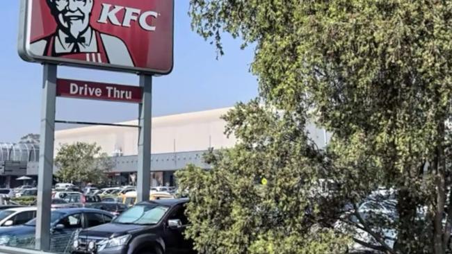 A teenager has been charged after allegedly threatening several people with a firearm in the carpark of Jesmond KFC on Blue Gum Rd on January 3, 2023. Picture: Google Maps