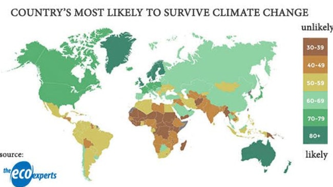 Countries Most And Least Likely To Survive The Effects Of Climate ...