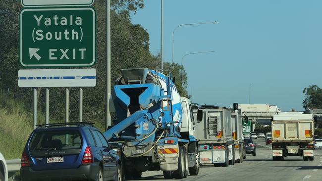 The data revealed trucks are staying in the left-hand lanes Picture Glenn Hampson