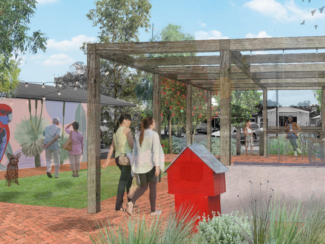 An artist's impression of Kangaroo Island's Town Centres Project. Picture: Supplied