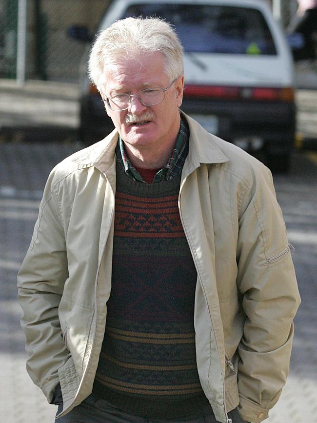 Former Anglican priest Louis (Lou) Victor Daniels arrives at the Supreme Court where he pleaded guilty to four counts of maintaining a sexual relationship with a young person and eight counts of indecent assault