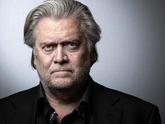 Steve Bannon has had his podcast permanently suspended from Twitter. Picture: AFP.