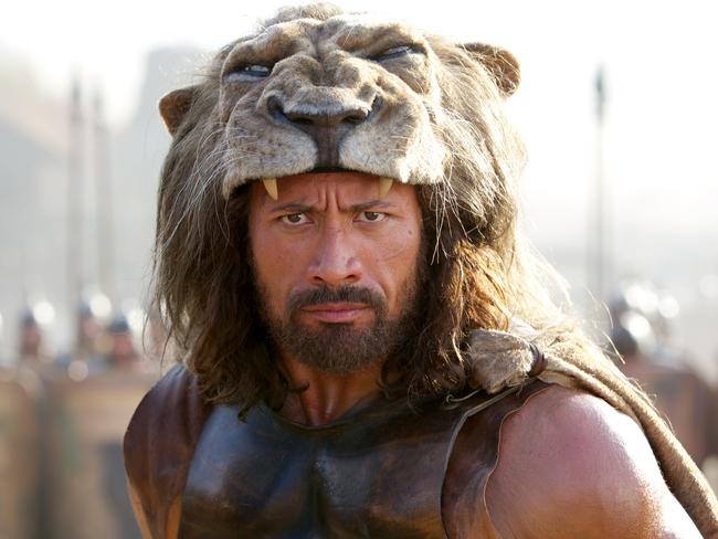 This image released by Paramount Pictures shows Dwayne Johnson as Hercules in a scene from 