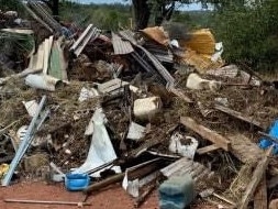 South Burnett illegal dumping 2023: Dump stack