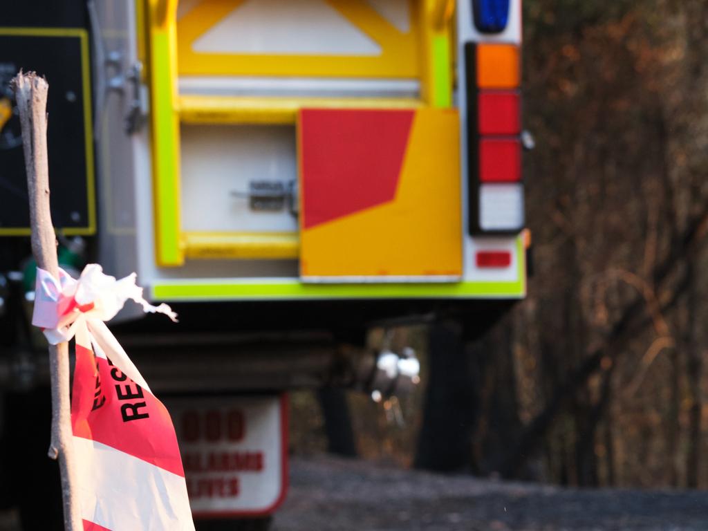 Photos from the ruins of Binna Burra Lodge in the hinterland after devastating bushfires. Photo: Andrew Wills