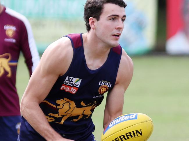 Brisbane Lions player James Madden training at Giffin Park. Pics Tara Croser.