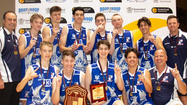 Ignatius Park College celebrate the 2019 CBSQ championship.