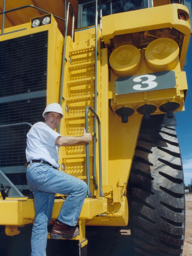 Ken Talbot at a mining site.