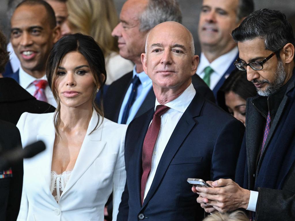 The couple attended US President Donald Trump’s inauguration ceremony. Picture: AFP