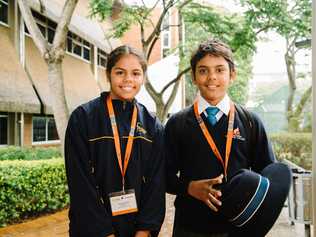 1. Bindi Saltner (Fairholme College) and Mason Watson (Concordia College. Picture: USQ Photography