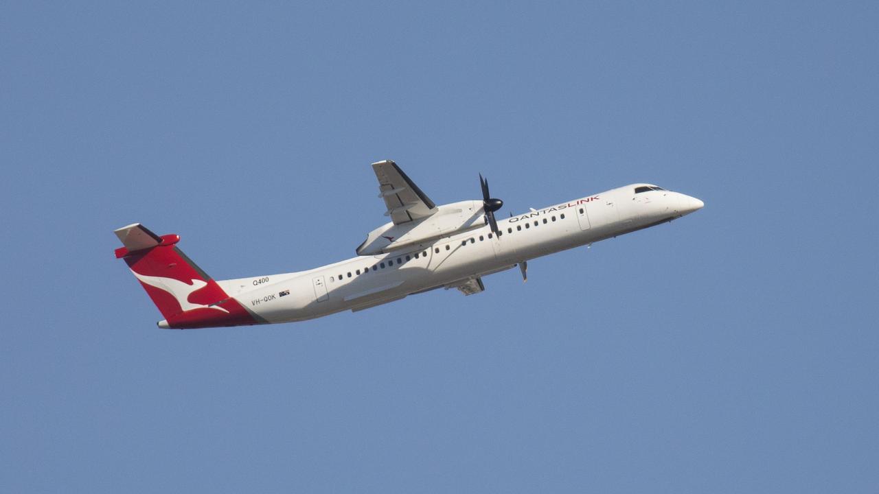 The crew member operated the six flights on a 74 seat Dash-8 Q400 aircraft .