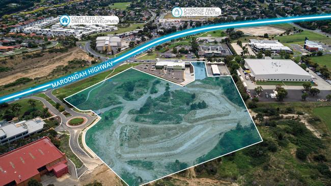 The old Kaufland site on Maroondah Highway before it was developed. Picture: supplied