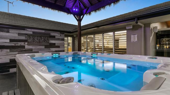 The hot tub in the house at 31 Jocelyn Street, Caboolture, which sold for a suburb record price.