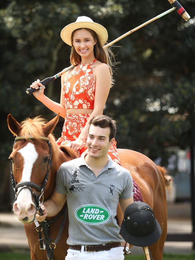 Polo player Jordan Lamaison and model Chloe Moo.