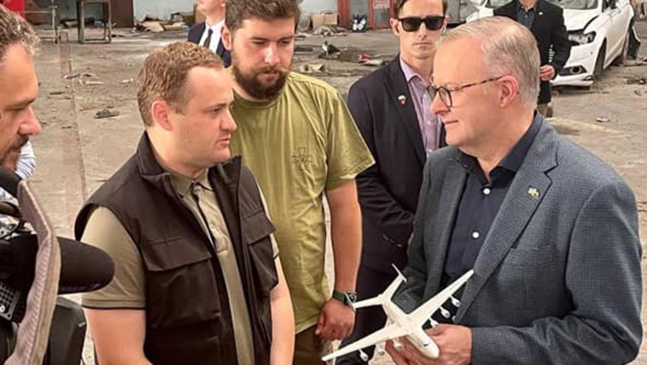Prime Minister Anthony Albanese visits war-ravaged towns in Ukraine
