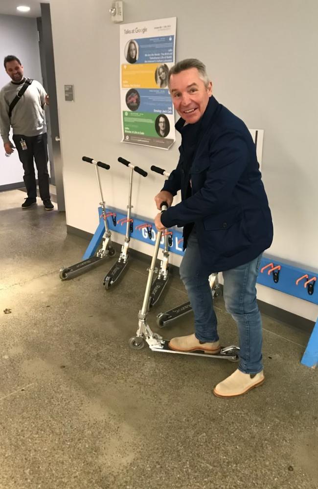 Paul Green during a tour of Google in New York in 2018.