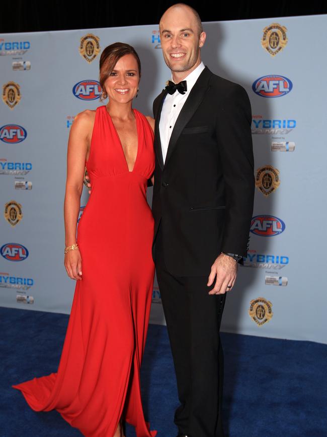 Tom Harley and and Felicity Harley at the 2011 Brownlow.