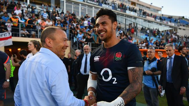 Eddie Jones’ controversial selection of Denny Solomona paid off as the former league winger won the game for England with a late try.