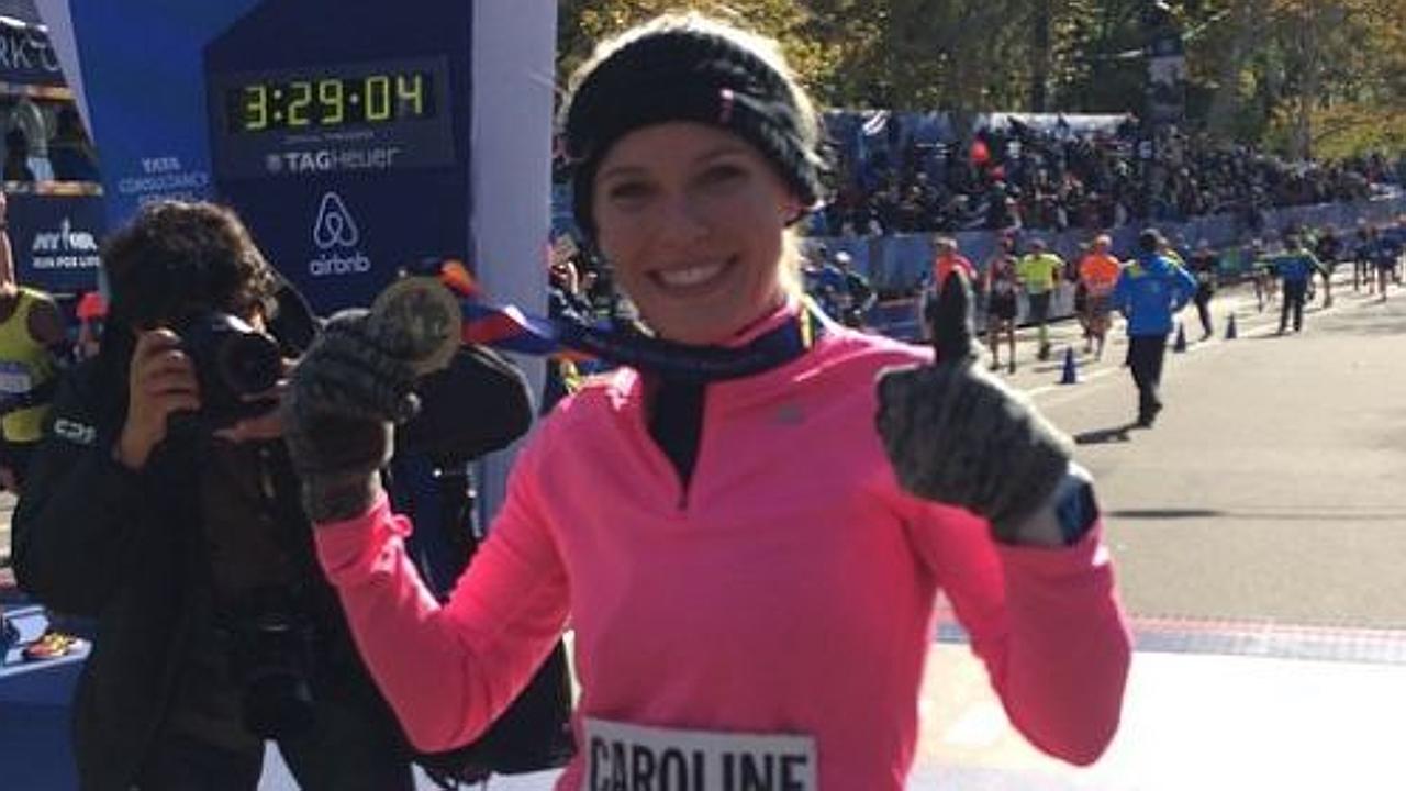 Caroline Wozniacki runs New York marathon in under hours — and great doing it | news.com.au — Australia's leading news site