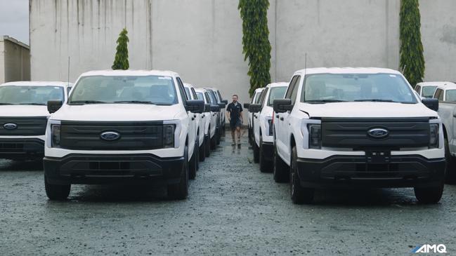Ford’s electric pick-up truck, the F-150 Lightning, has been unveiled in Australia, generating both excitement and scepticism among tradies and car enthusiasts. Picture: Supplied.