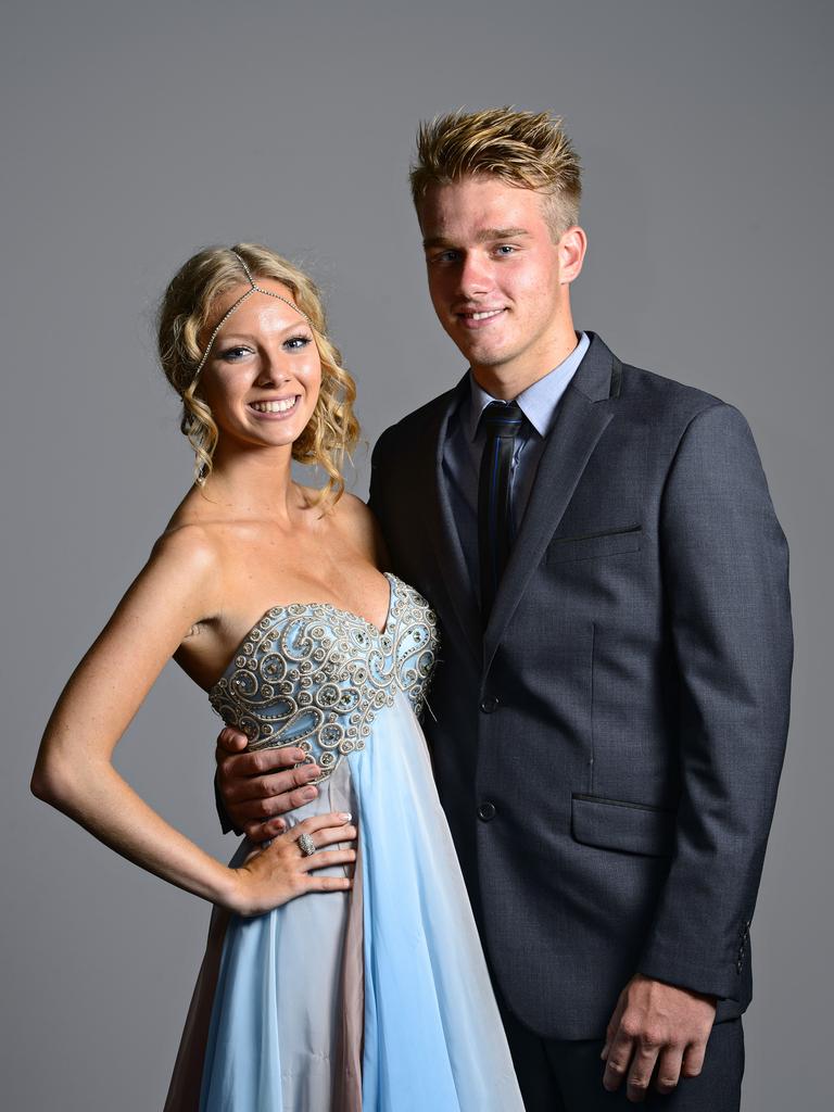 Taja Ruutz and Jason Finn at the 2014 Good Shepherd Lutheran College formal at the Darwin Convention Centre. Picture: NT NEWS