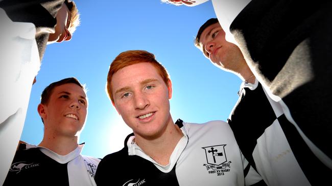 A fresh-faced Brad Wilkin with Iona College teammates in 2013. Picture: Richard Walker