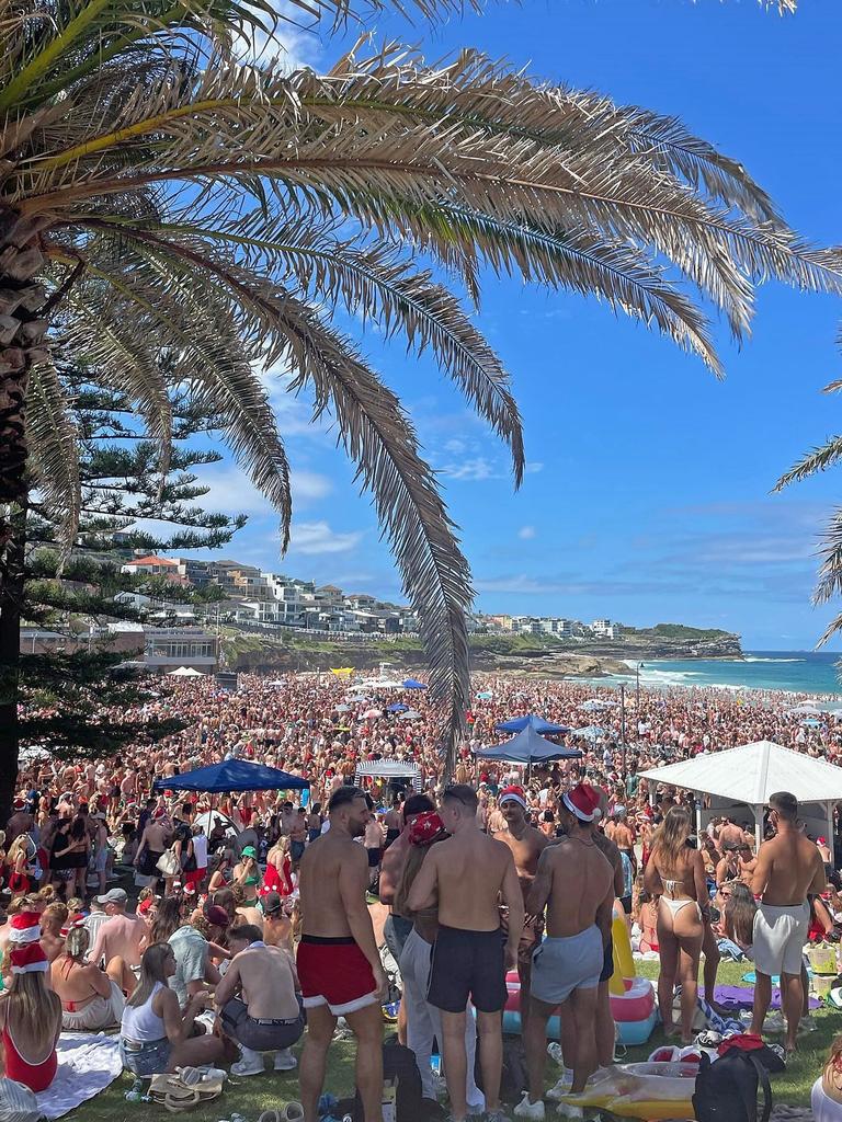 The beachgoers were packed onto the sand last year. Picture: Instagram