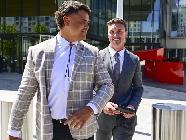 Charges were dropped against Latrell Mitchell and Jack Wighton after police admitted to giving false evidence. Picture: NCA NewsWire