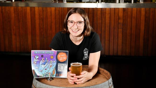 Townsville event co-ordinator and PHD candidate at JCU, Rachel Neil, ahead of the 10th anniversary of the annual science festival featuring science talks at pubs. Picture: Shae Beplate.