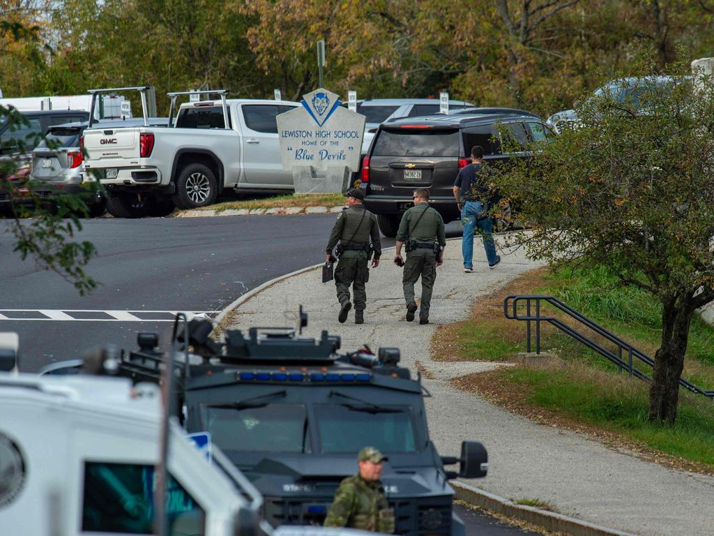 A widespread manhunt is under way for shooter, Robert Card. Picture: AFP