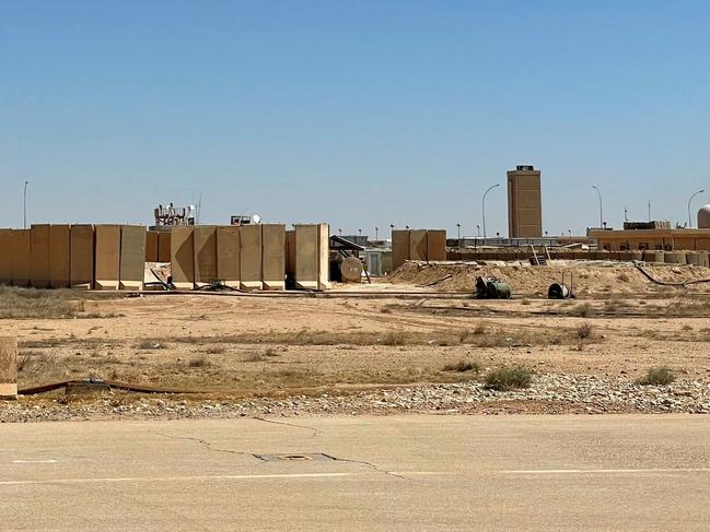 The Ain al-Assad air base where seven US troops were wounded in a rocket attack. Picture: AFP