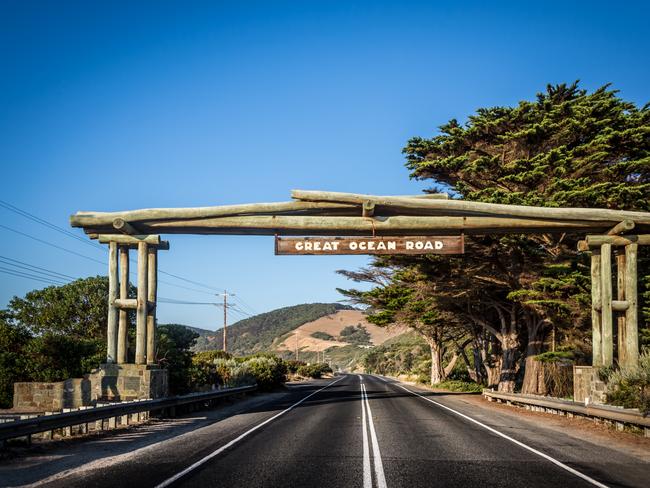 The Great Ocean Road sign, Victoria, Australia. Picture. iStock