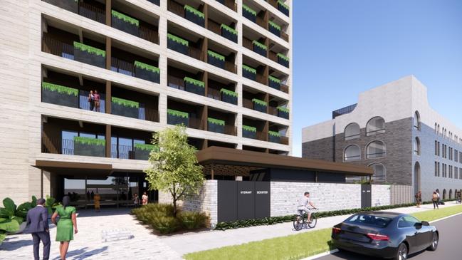 Four story motel on Vincent Street in Port Adelaide. Pictures: Future Urban Pty Ltd