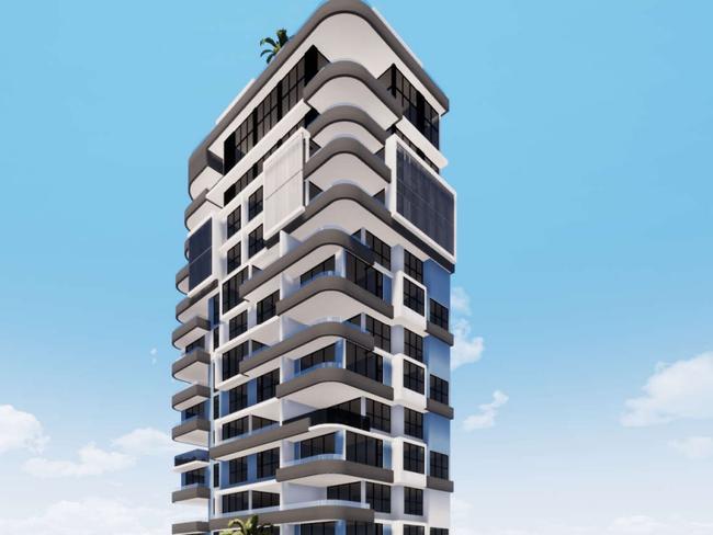 Luxury tower planned for suburban street