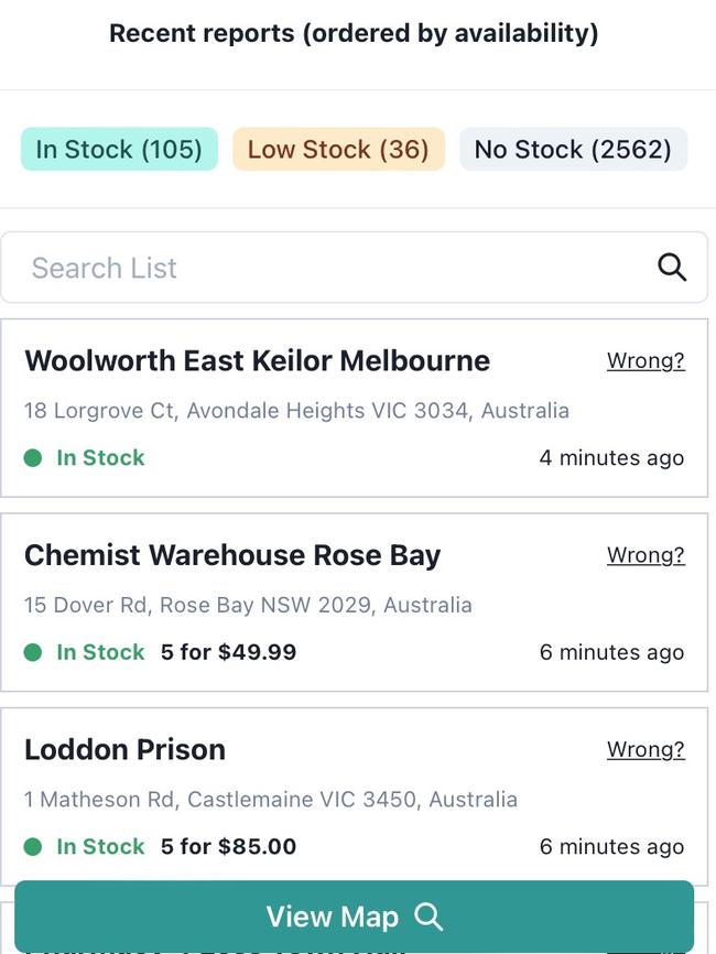 Rat tests supposedly on offer from Loddon Prison.