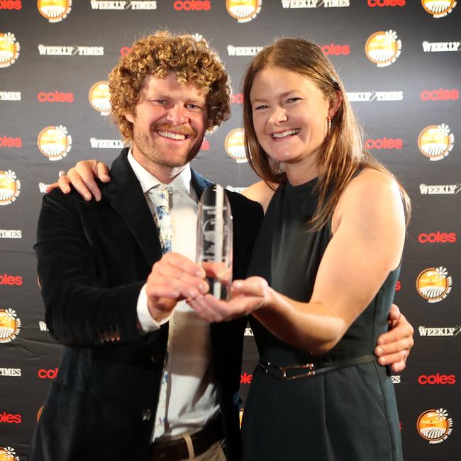 2024 Beef Farmers of the Year Alex and Sarah Hammond.