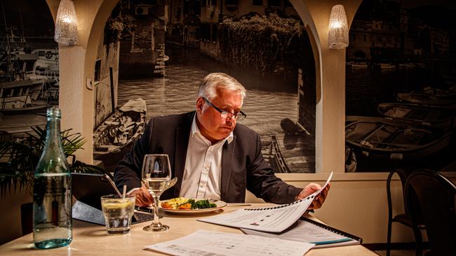 Senator Rex Patrick at San Giorgio's. Picture: Matt Turner.