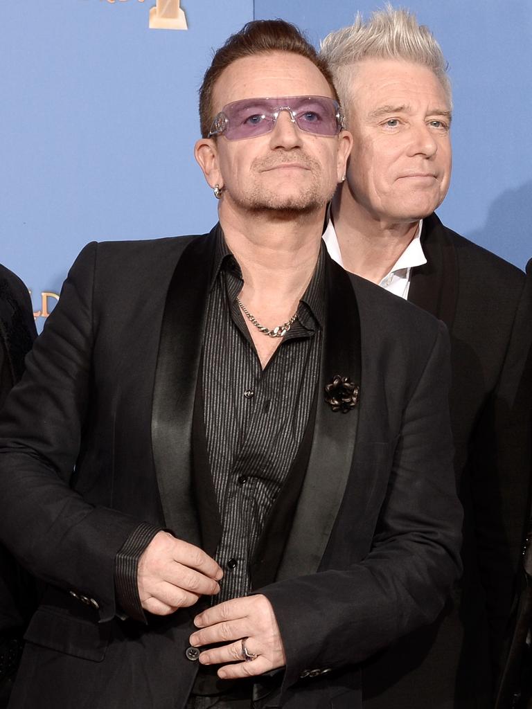 Bono (front) hasn’t commented on the resurfaced video. Picture: Kevin Winter/Getty Images