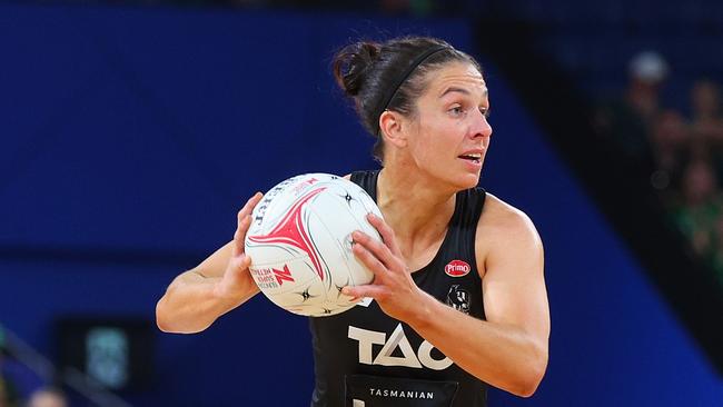 Ash Brazill announced she will retire from netball this year. (Photo by James Worsfold/Getty Images)