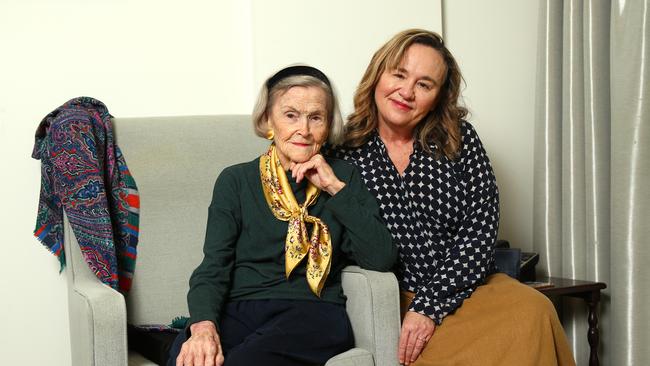 Francis Whiting with her mother Shirley Whiting recently. Picture: David Clark