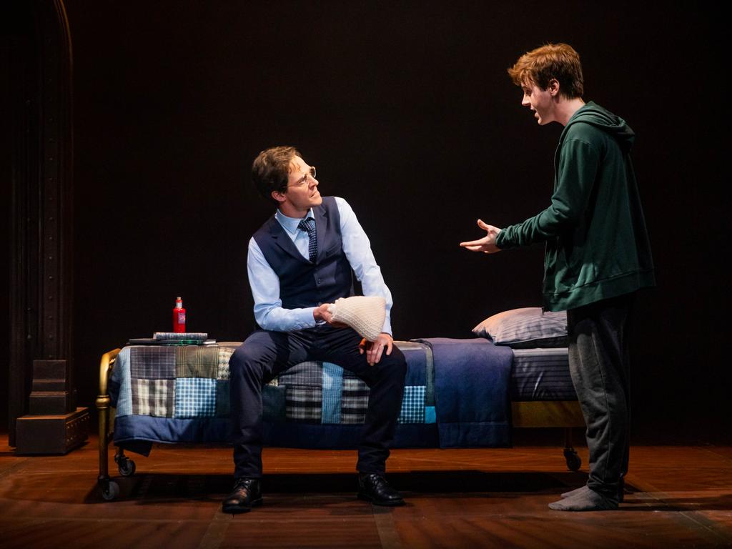 Gareth Reeves as Harry Potter and Sean Rees-Wemyss as Albus Potter. Picture: Matt Murphy