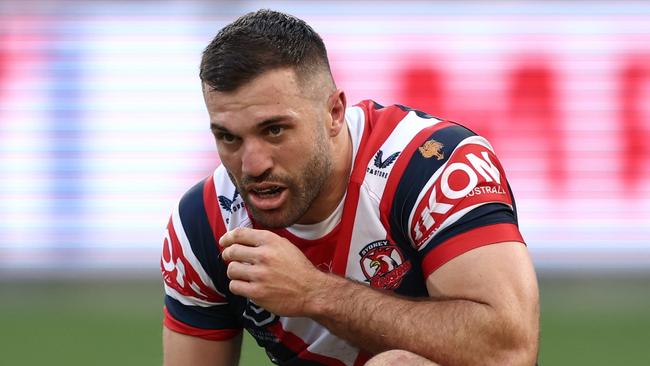 James Tedesco was concussed in the Roosters’ loss to the Rabbitohs. Picture: Matt King/Getty Images