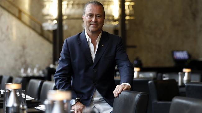 Restaurateur Neil Perry at his Rockpool Bar and Grill in Sydney. Picture: Jane Dempster