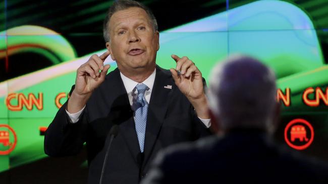 Kasich at the most recent Republican debate.