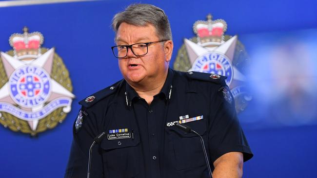 Victoria Police Assistant Commissioner Luke Cornelius. Picture: AAP