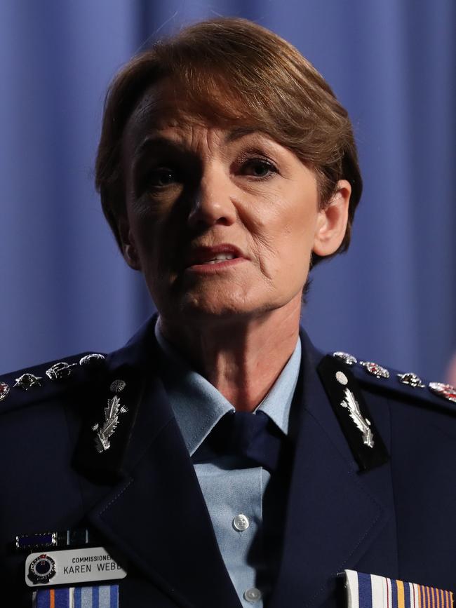 NSW Police Commissioner Karen Webb. Picture: NCA NewsWire / David Swift