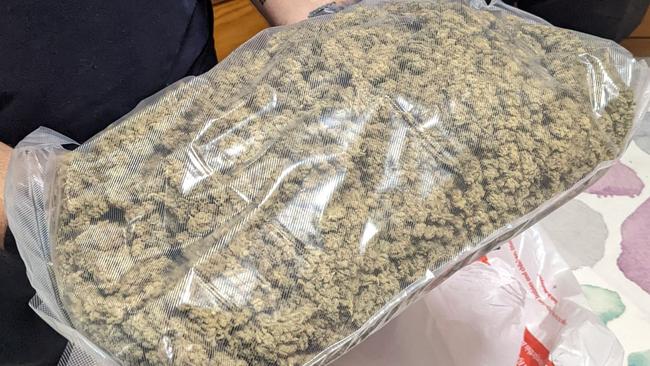 A group of nine people were arrested and charged in Tennant Creek in June last year after a three-and-a-half month police investigation which aimed to disrupt the supply of commercial cannabis in the Barkly region and associated communities. The cannabis pictured was not seized from the Bakers’ home. Picture: PFES