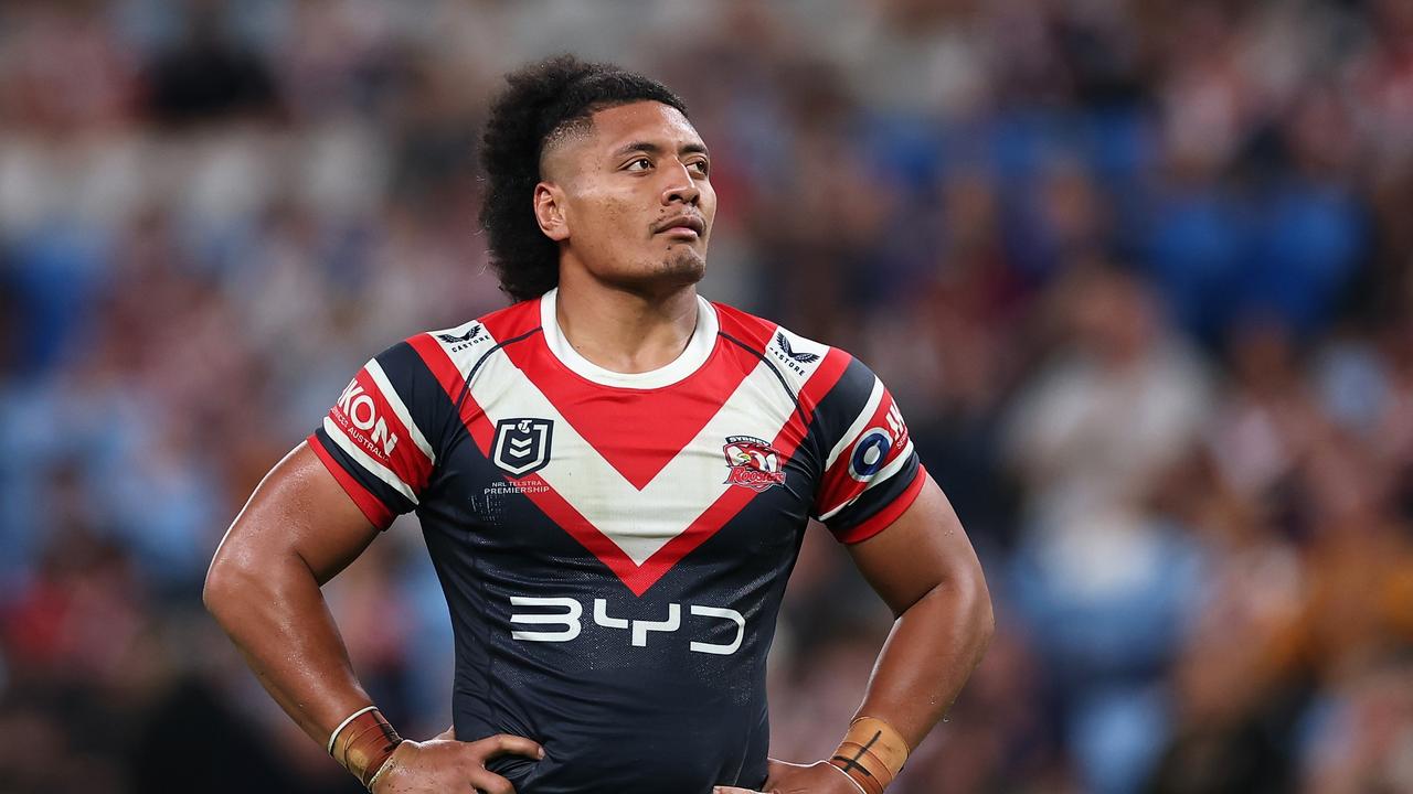 Brandon Smith hopes the money the Roosters saved can be spent on Naufahu Whyte and Blake Steep. Picture: Cameron Spencer/Getty Images