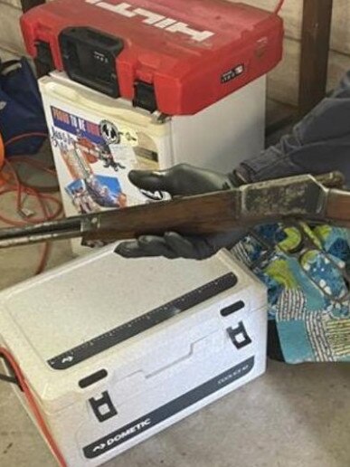 One of the firearms seized in the raids. Picture: NSW Police