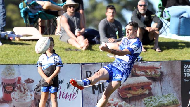 Tugun Seahawks (blue) vs. Southport Tigers at Tugun. Reserve Grade. Blake Ghosn. 6 June 2021 Tugun Picture by Richard Gosling